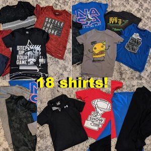 HUGE 18pc lot bundle BOYS shirts